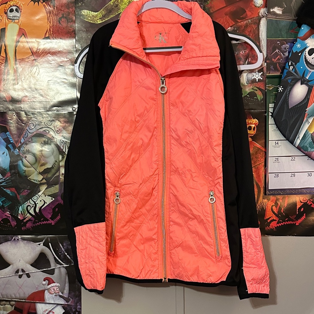 Calvin Klein Performance Coral and Black Jacket